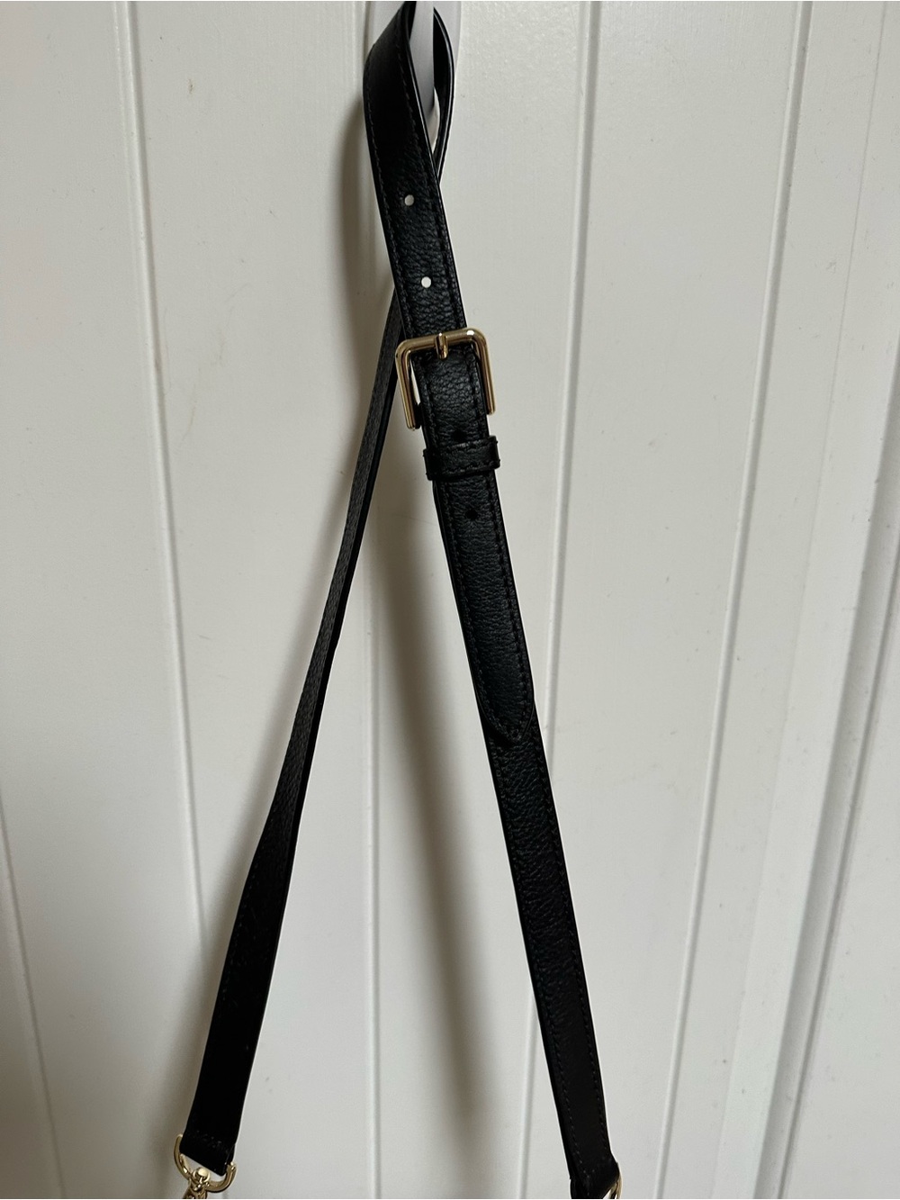 Talbots Cream and Black Leather Crossbody Clutch - Picture 7 of 11